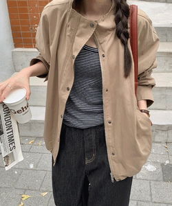 Atilon Loose-fit Fit Two-Way String Work Jacket - 2 Colors