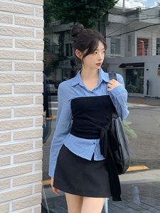 Bron two-pocket mini skirt