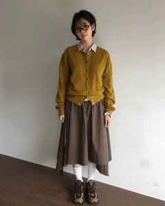 Nadine cutout midi skirt