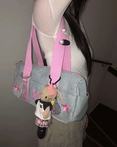 아일 넘버 스타 코튼 숄더백