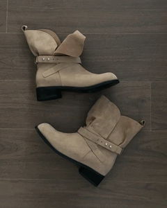 Studded Folding Suede Boots