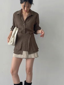 Basil Wrap Loose-fit Shirt