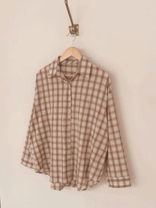 Reno Vintage Check Loose-fit Shirt (3 colors)