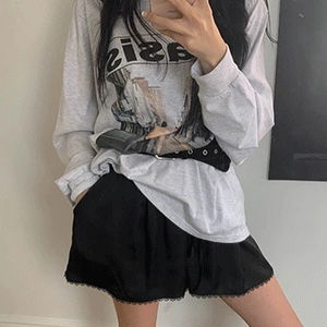 로제 레이스 샤틴 밴딩PT