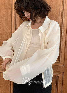 Whispering Sheer Blouson Jacket