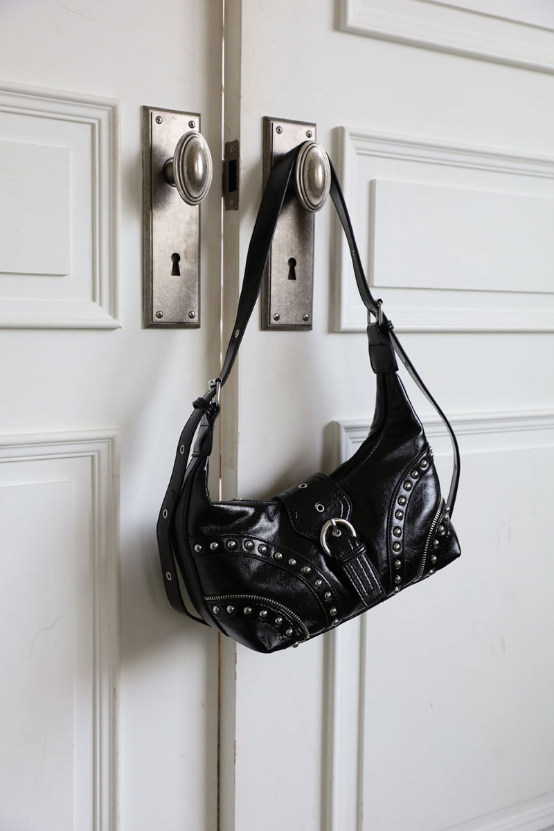 經典時尚鉚釘迷你肩背包