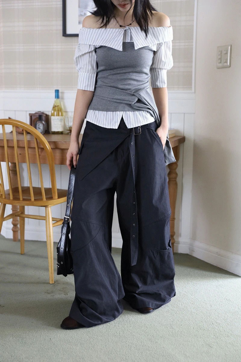 Department Belt Wide Pants