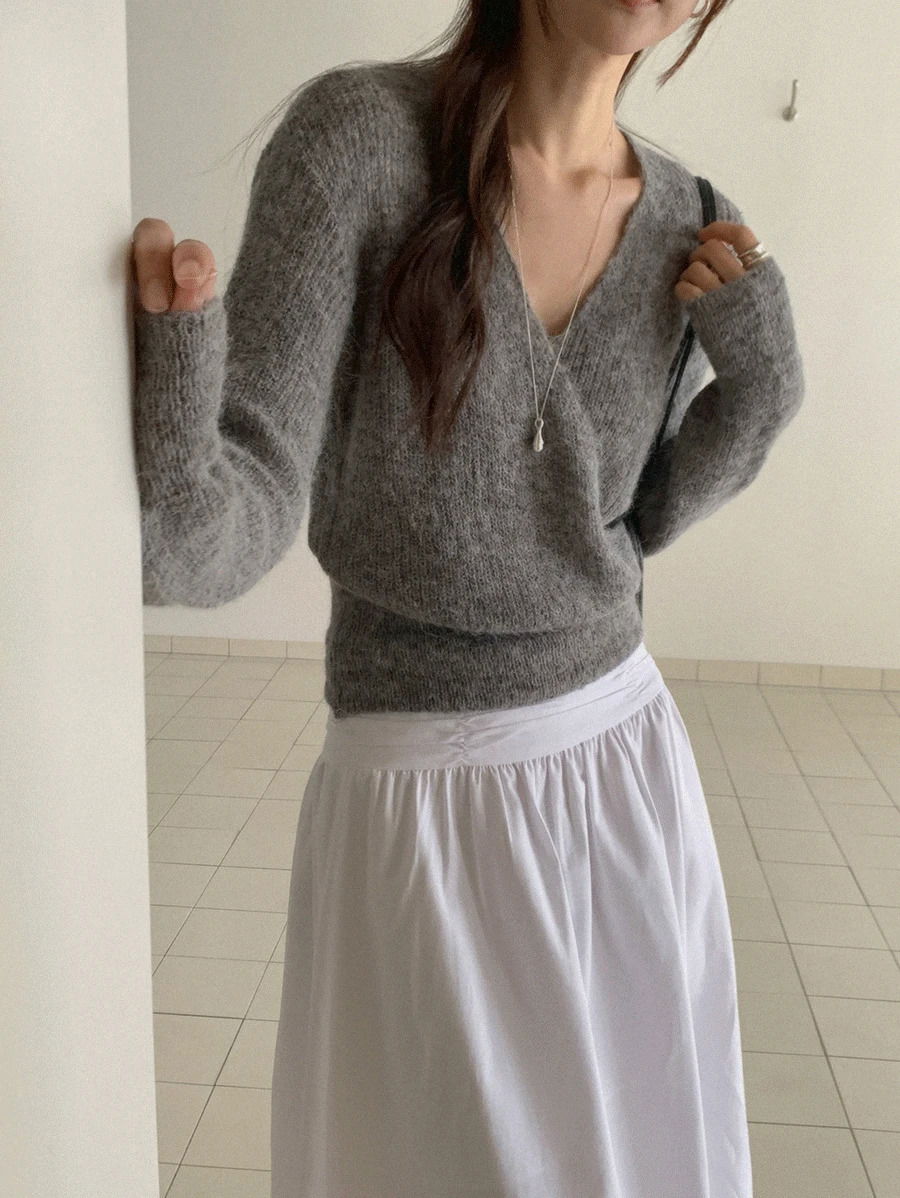 러빌 랩 알파카 니트