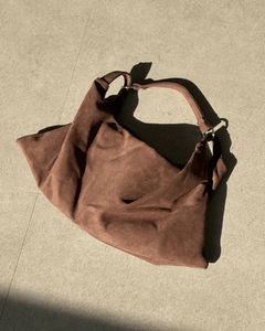Suede Dumpling Hobo Bag *Brown, Black Available for Same-Day Shipping