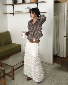 Wave long and lean skirt