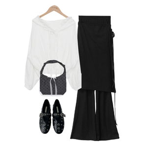 skirt,shirt,flats 코디