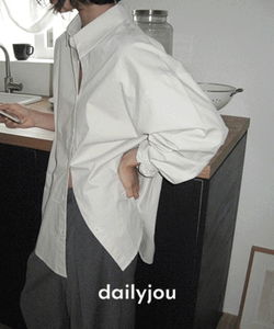 Herman Overfit Unbalanced Cotton Shirt