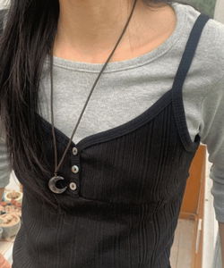 Neriel Moonstone Knot Necklace