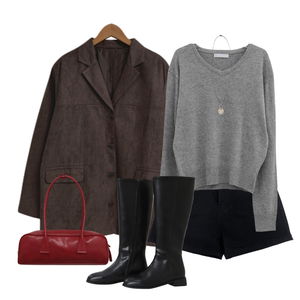 jacket,ShortPants,knitwears 코디