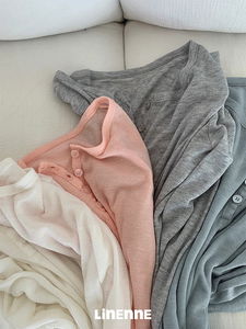 tencel button tee (4color)