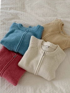 Love Two-Way Zip-Up Knitwear