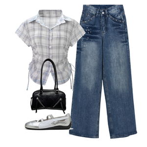 jeans,shirt,flats 코디