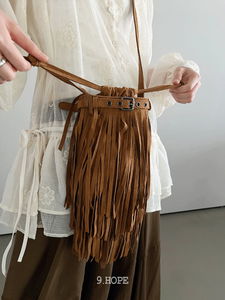 波希米亞風流蘇斜挎包