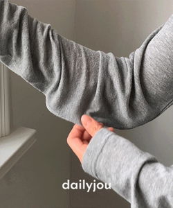 佩特里棉質拼接長袖T恤