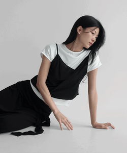 Annemit Layered Drape Bustier