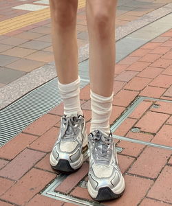 Wool Knitwear Socks Ribbed Mid-Calf Socks