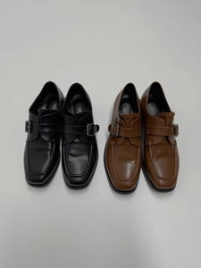 Toronto Square Toe Buckle Loafers