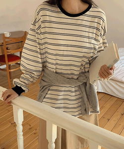 마레슨 단가라 루즈핏 긴팔 티셔츠 -3color