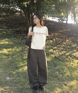 Darinne Basic Cotton Long Pants