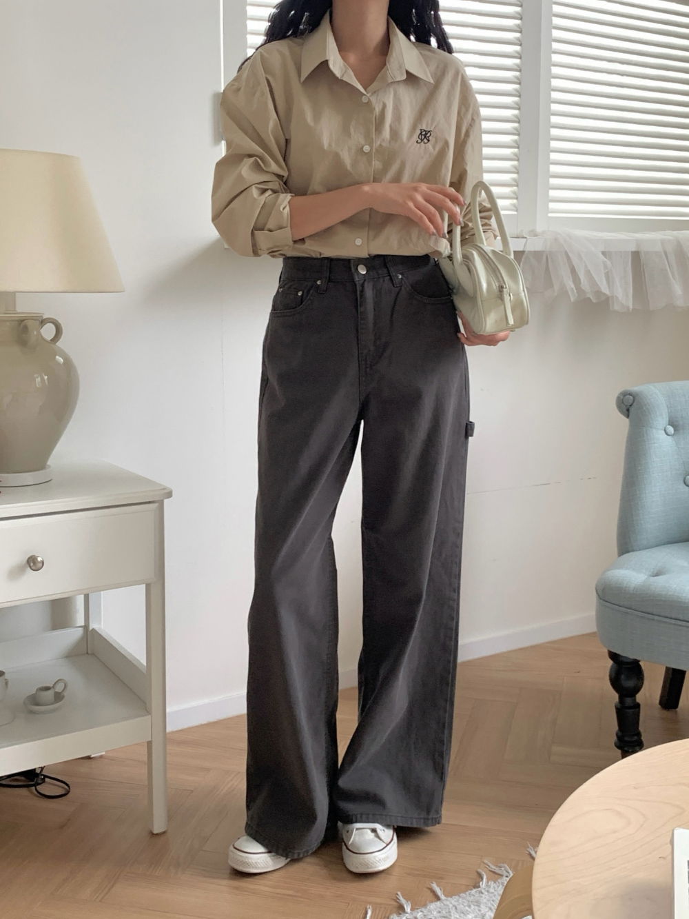 바지 모델 착용 이미지-S1L29