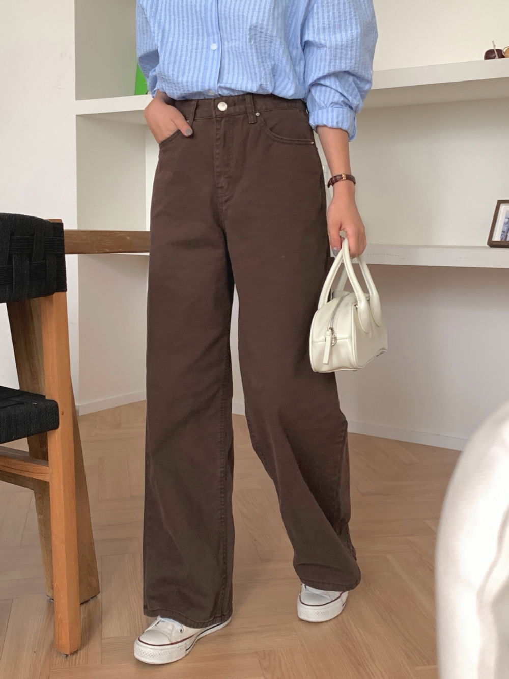 바지 모델 착용 이미지-S1L21