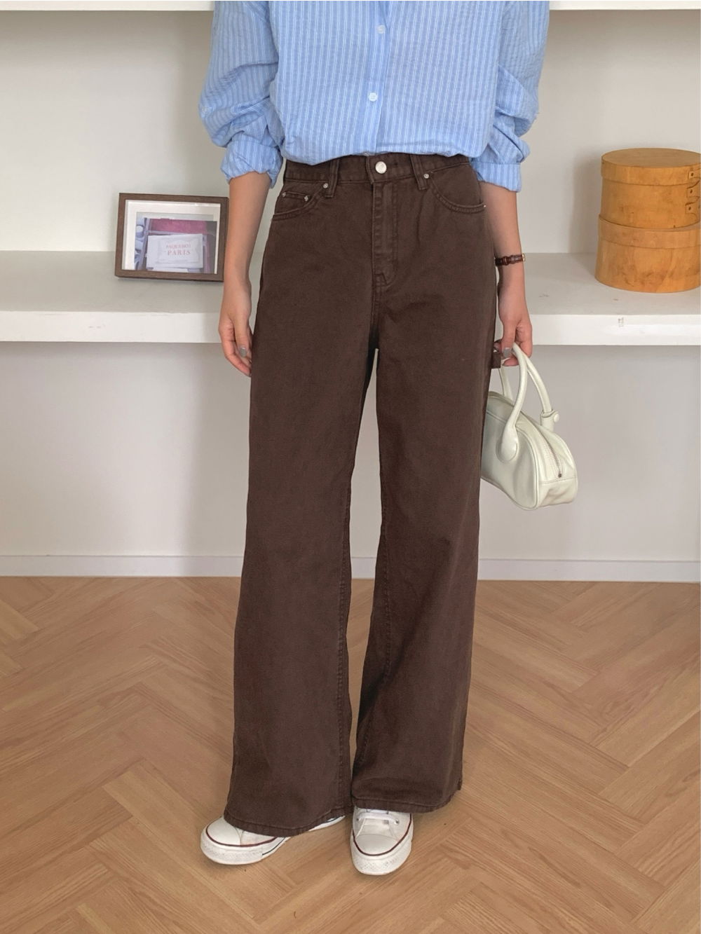 바지 모델 착용 이미지-S1L19