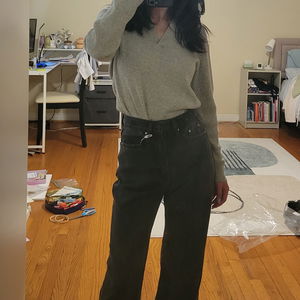 Pigment cotton wide pants