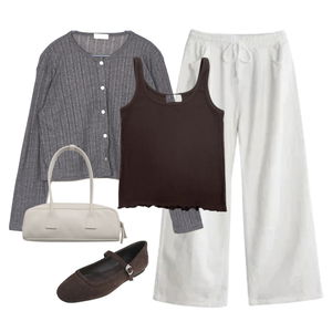 pants,Cardigan/Vest,sleeveless 코디