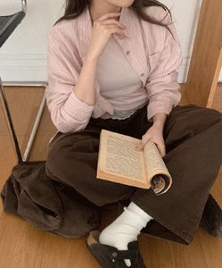 Marines Tencel Striped Shirt