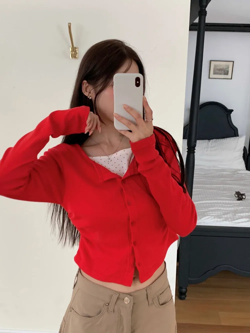 카디건 모델 착용 이미지-S1L69