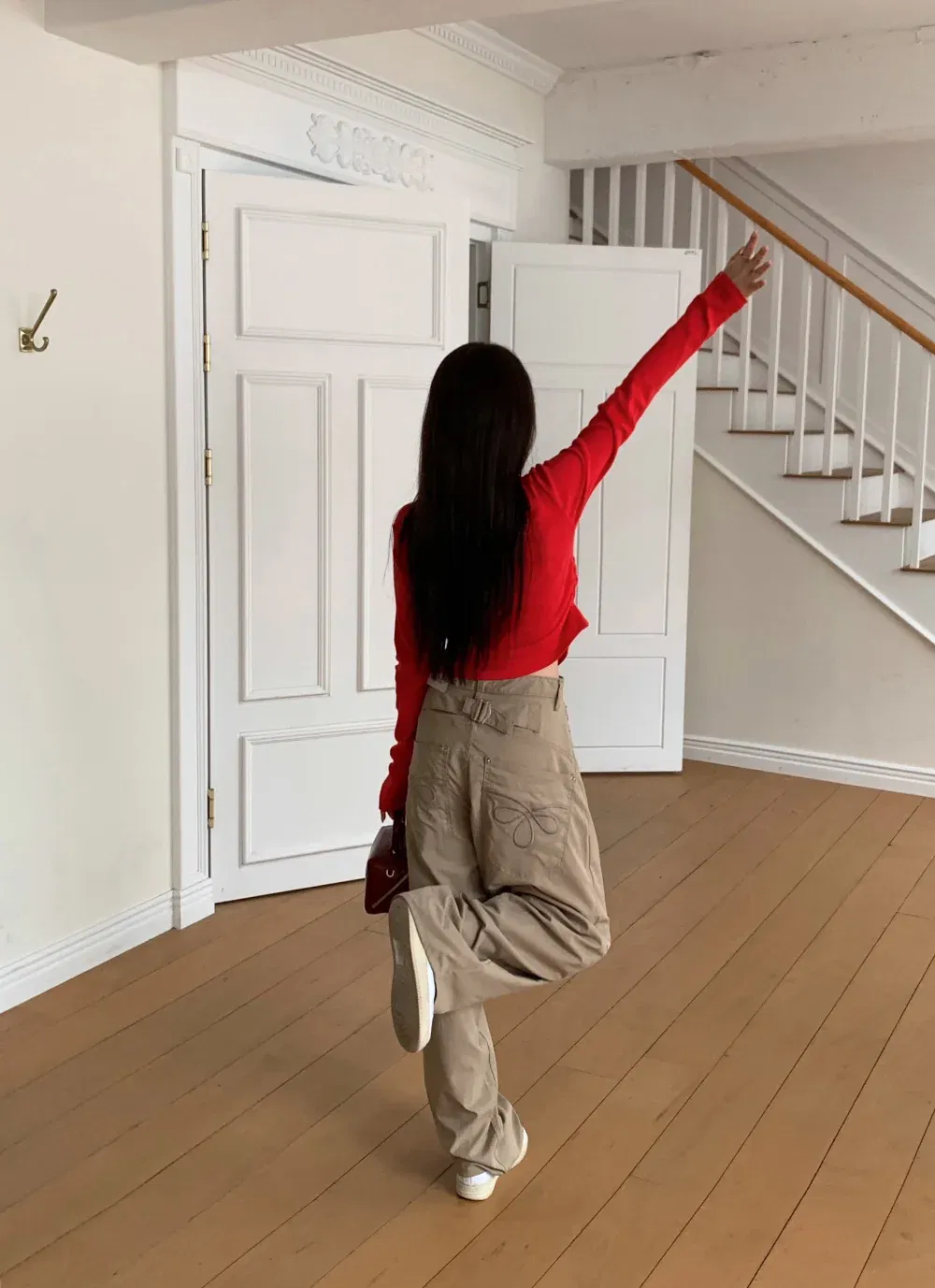 카디건 모델 착용 이미지-S1L78