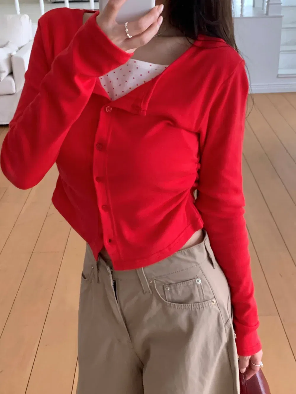 카디건 모델 착용 이미지-S1L14