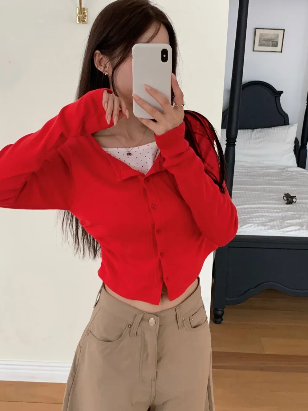 카디건 모델 착용 이미지-S1L21