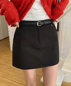 포데린 A라인 숏 치마 바지 -3color