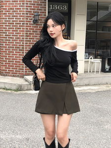 Ruel Wrap Slacks Skirt Pants