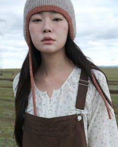 Teak Earflap Beanie *Dark Beige Same-Day Shipping Available