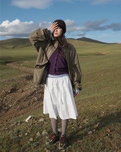 Snuggle Pleated Midi Skirt