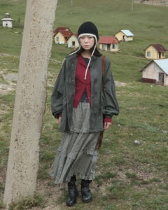 Nadine Check Frill Skirt