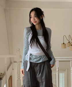 Remode Side Tie Halter Neck Layered Sleeveless - 4 Colors