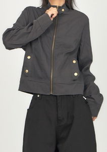 帥氣立領拉鍊機車外套ZI007