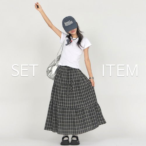 Sporty Check Set (SK013, TS057)