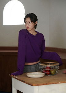 Rich Embroidered Boucle Crop Knitwear