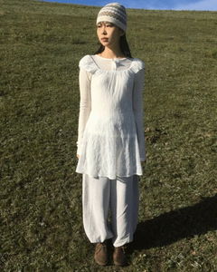 Cap-sleeve bloom Dress