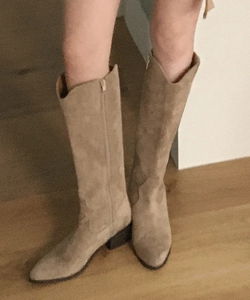 호린 5cm 스웨이드 웨스턴 롱부츠 -3 color