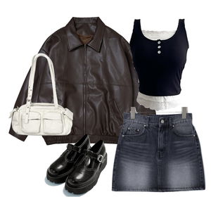jacket,skirt,sleeveless 코디